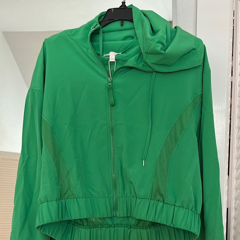 GB girls Green Utility Jacket with Hood